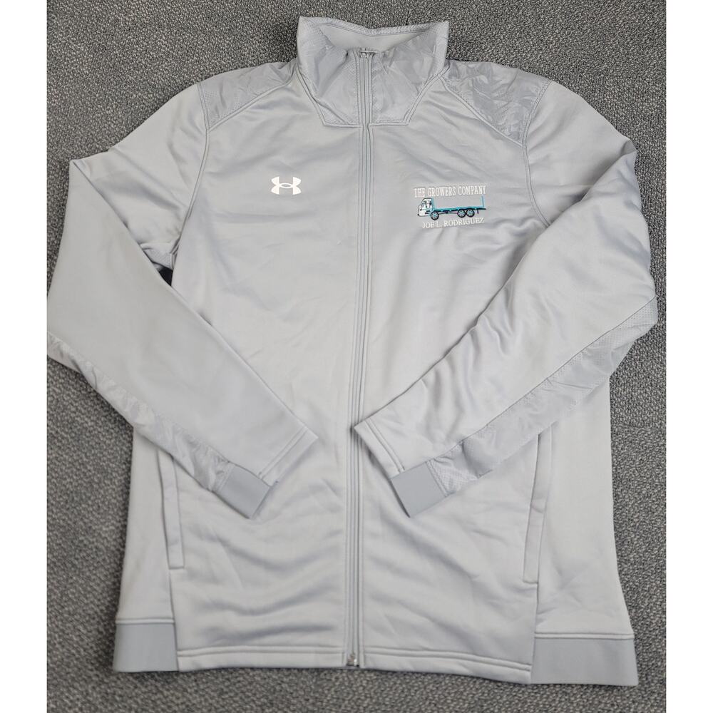 Under Armour Men’s Large Command Warm-Up Full-Zip Jacket Front Embroidery